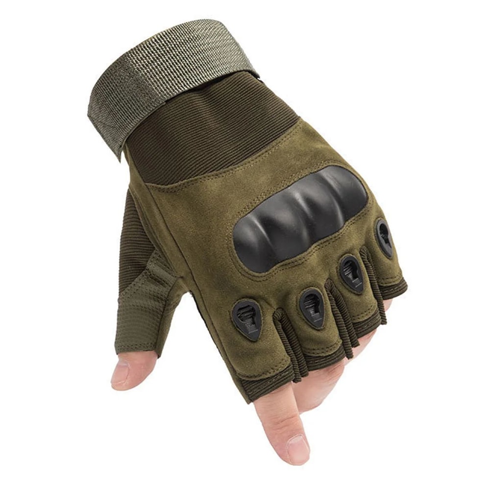 Tactical Fingerless Gloves For Men Breathable AntiSlip Outdoor Shooting Cycling Gloves 7