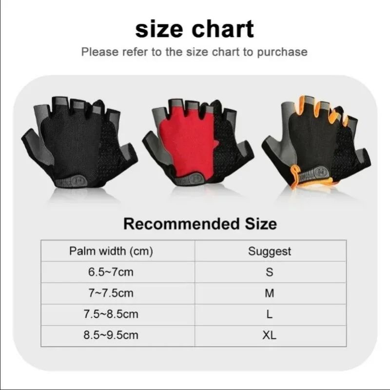 ProGrip Breathable Fingerless Gym Gloves For Weight Lifting Cycling Training 5
