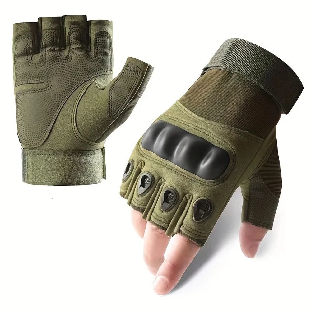 ProGrip HalfFinger Outdoor Tactical Gloves AntiSlip Outdoor Camping Gloves 7