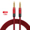 NNBILI Nylon Braided 35mm AUX Audio Cable For Car Phone Speakers 7