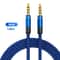 NNBILI Nylon Braided 35mm AUX Audio Cable For Car Phone Speakers 8