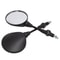 Universal 10mm Folding Motorcycle Side Mirror AntiFall Round Rearview Black 6