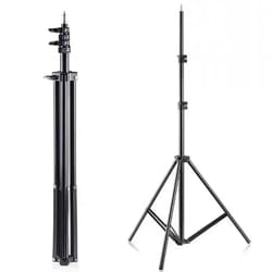 portable aluminum photography light stand with 1/4 mount