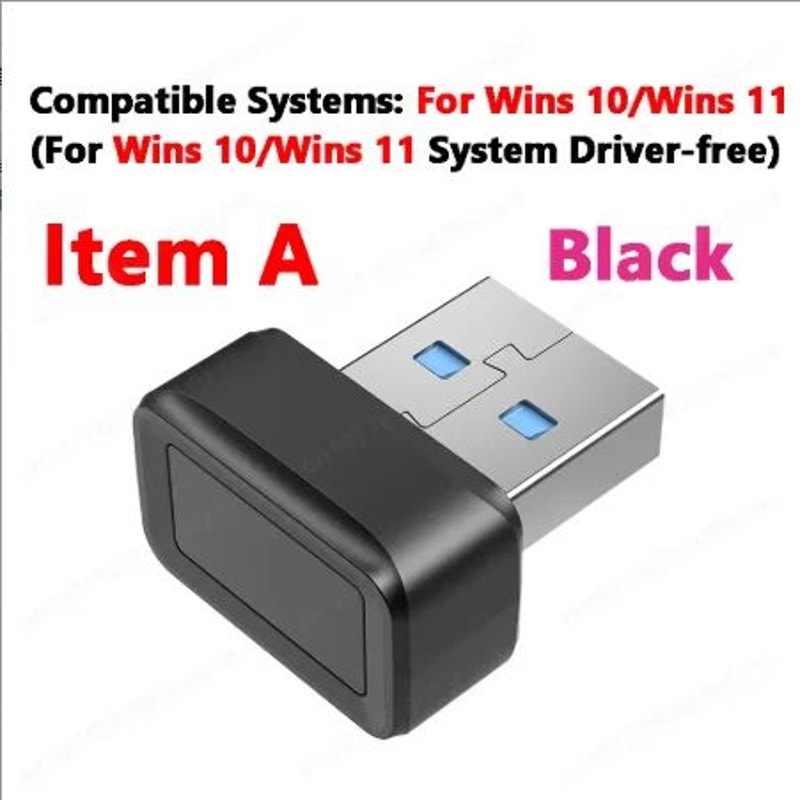 USB Fingerprint Scanner For Windows Hello Secure Login Key 7