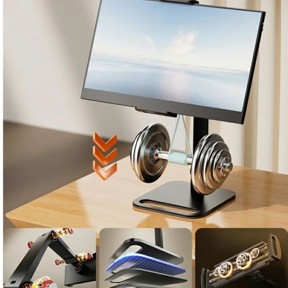 Universal Adjustable Monitor Stand With VESA Mount And Foldable Vertical Design 4