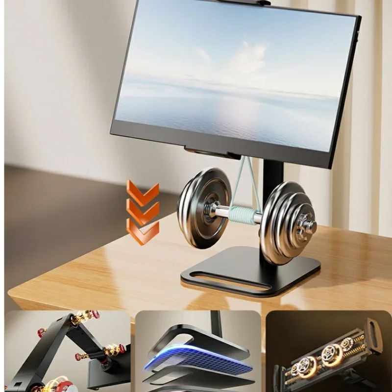 Universal Adjustable Monitor Stand With VESA Mount And Foldable Vertical Design 4