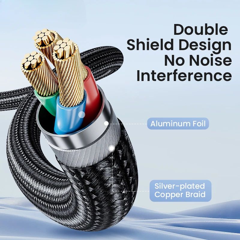 35mm To RCA Audio Cable Adapter For TV Speakers Amplifiers Aux Jack To Dual RCA Male Splitter 2