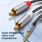 35mm To RCA Audio Cable Adapter For TV Speakers Amplifiers Aux Jack To Dual RCA Male Splitter 4