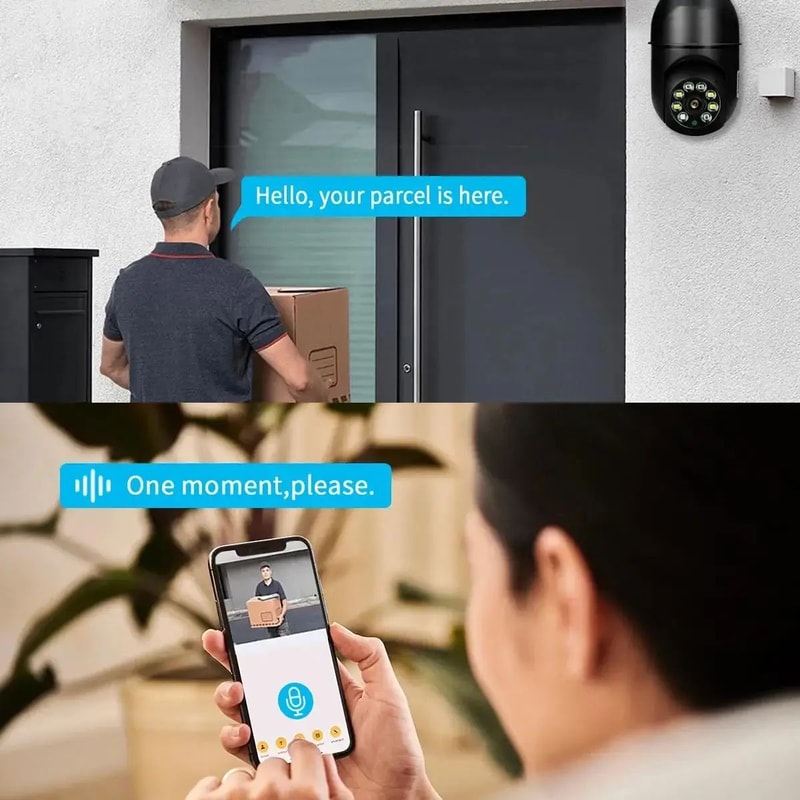 5MP E27 Smart Bulb Security Camera With 360 Human Tracking FullColor Night Vision 4