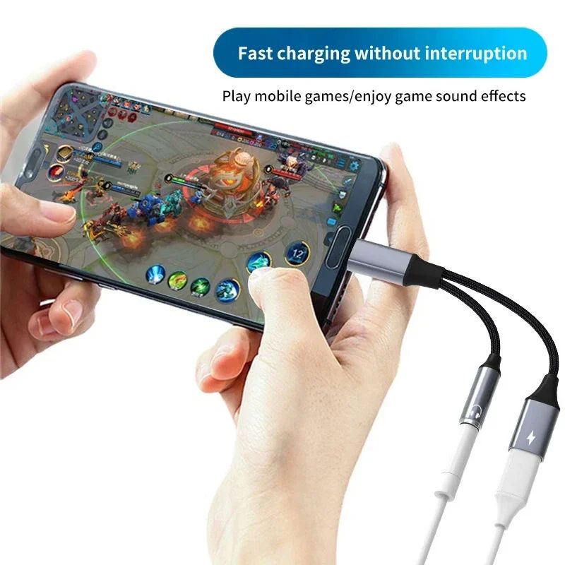 USBC To 35mm Audio Charging Adapter With 60W PD Fast Charge 2