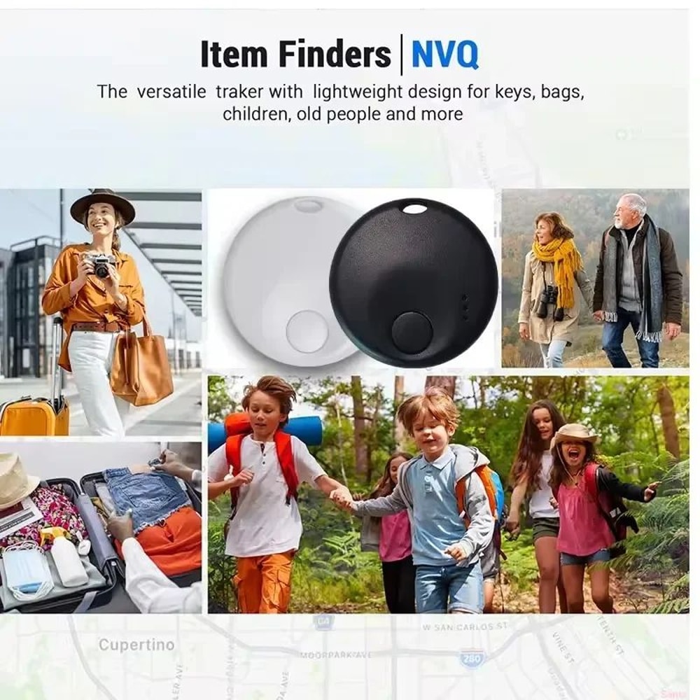 Mini Smart Bluetooth Tracker For Apple Find My IOS Key Luggage Backpack Locator 3