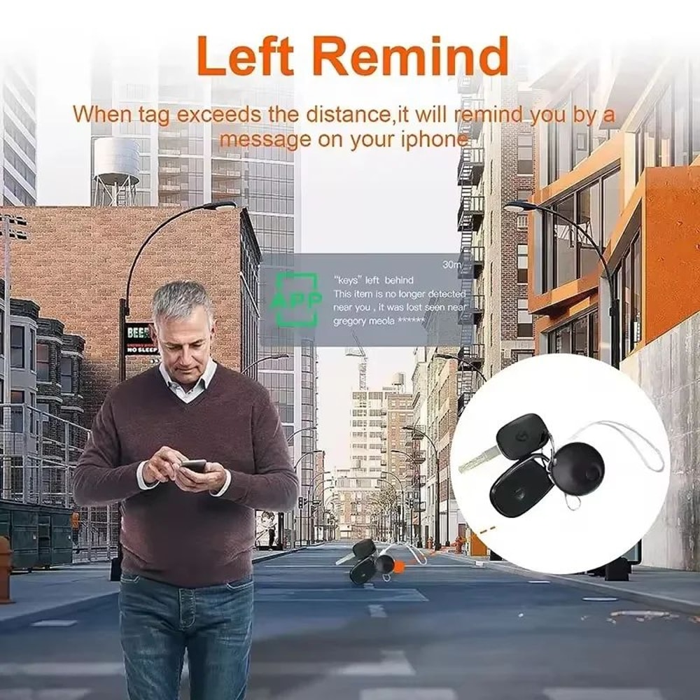 Mini Smart Bluetooth Tracker For Apple Find My IOS Key Luggage Backpack Locator 5