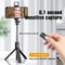 SmartGlow Wireless Bluetooth Selfie Stick Tripod With LED Light Remote 2