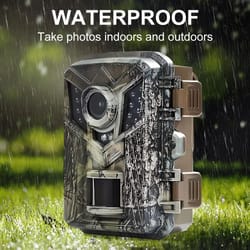 compact no-glow hd trail camera for wildlife & property monitoring