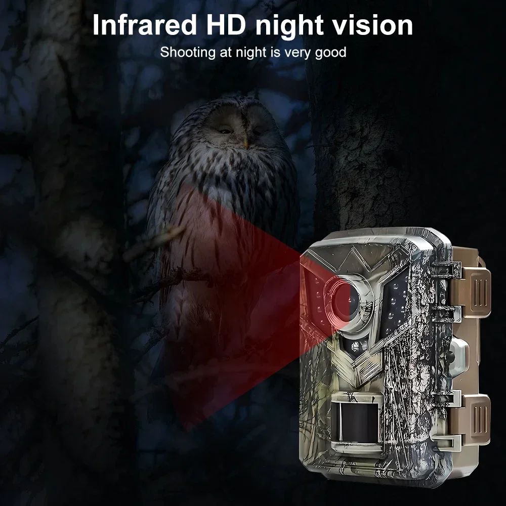 Compact NoGlow HD Trail Camera For Wildlife Property Monitoring 3