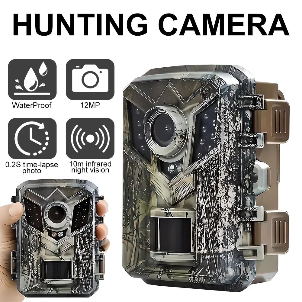 Compact NoGlow HD Trail Camera For Wildlife Property Monitoring 5