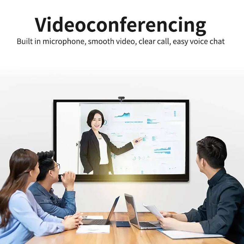 1080P HD Mini USB Webcam With Microphone For Clear Video Calls 3