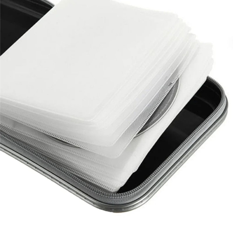 Portable EVA CD DVD Storage Case 40 Capacity Zipper Organizer For Home Office Car 4