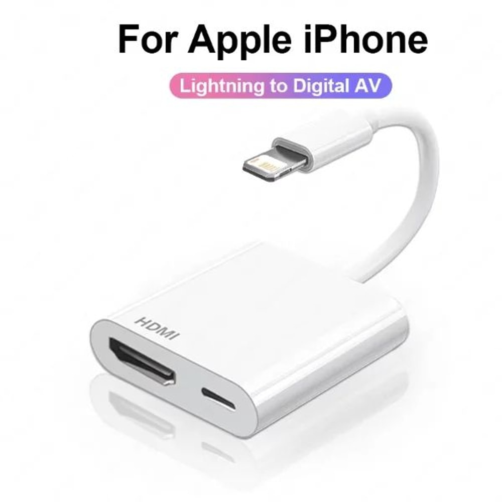 2in1 Fast Charging Lightning To HDMI OTG Adapter With Card Reader 1080P 6