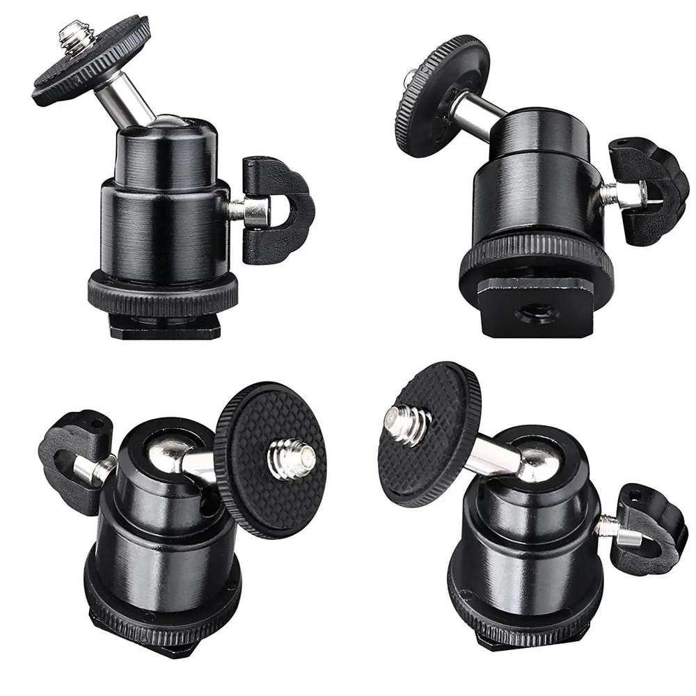 Universal DSLR Phone Clip Hot Shoe Mount With 14Inch Thread 2