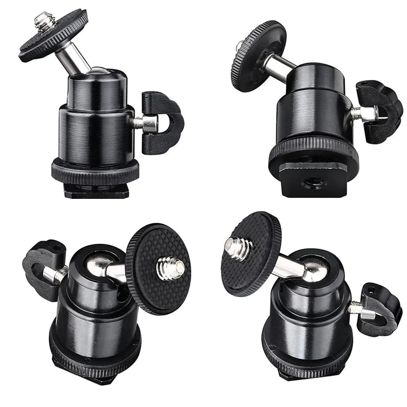 Universal DSLR Phone Clip Hot Shoe Mount With 14Inch Thread 2