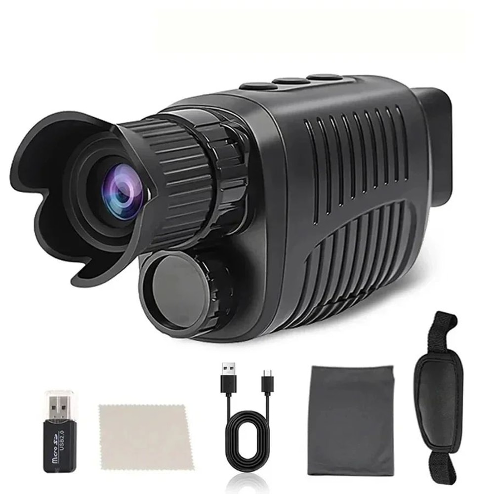 Digital Night Vision Monocular With Infrared 5X Zoom Long Range 300M Optical Viewer 1