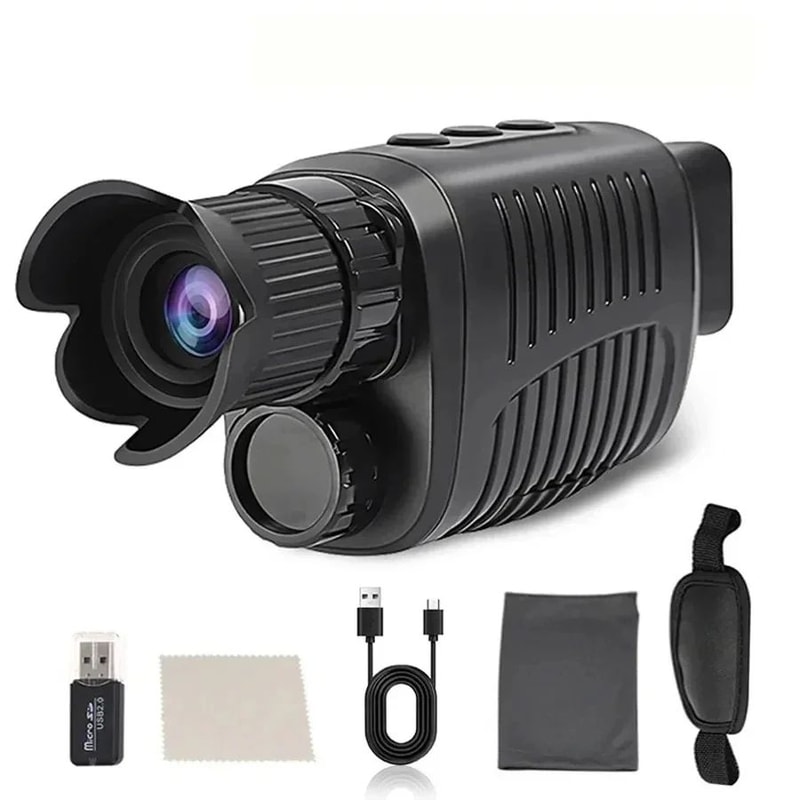 Digital Night Vision Monocular With Infrared 5X Zoom Long Range 300M Optical Viewer 1