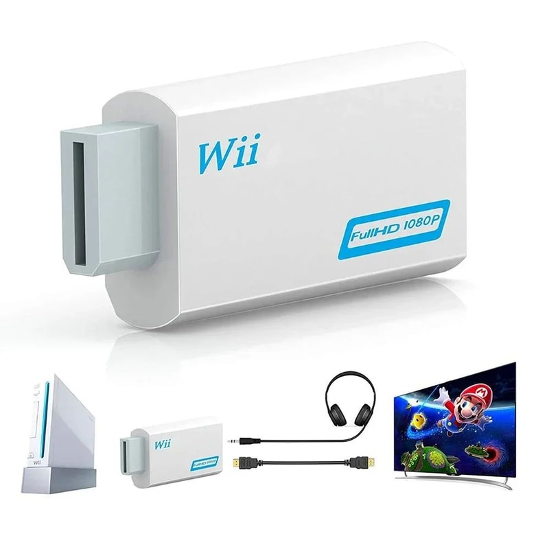Wii To HDMI 1080P Converter Adapter For Full HD TV Monitor 1