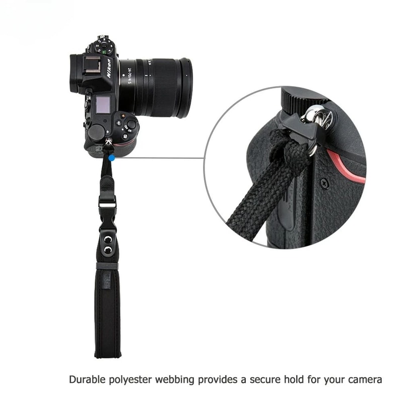 JJC Adjustable Neoprene Camera Wrist Strap For DSLR Mirrorless Cameras 2