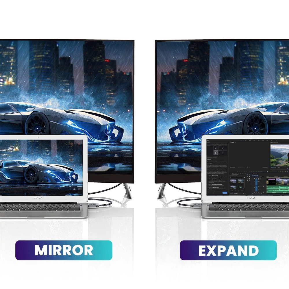 DisplayPort To HDMI Cable 4K 60Hz Reliable DP To HDMI Converter For Laptops PCs 2