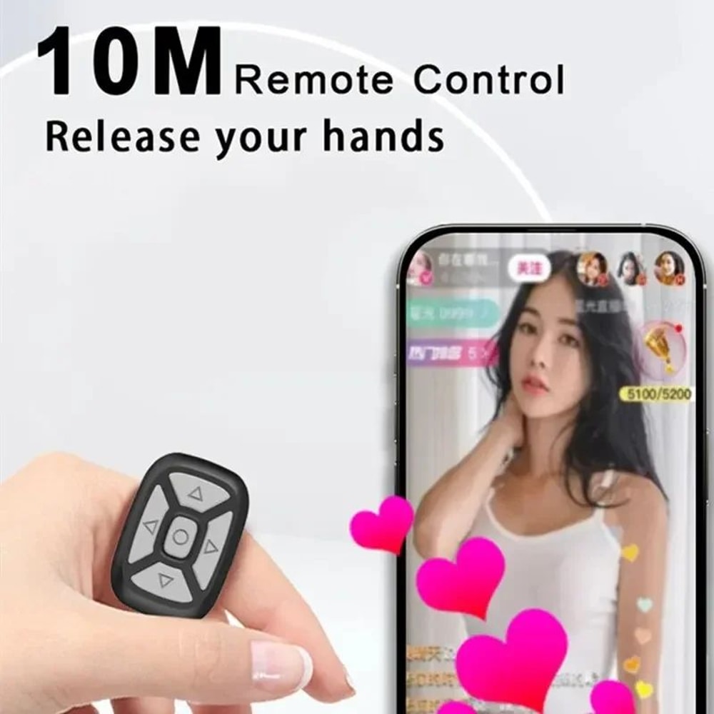 Bluetooth Selfie Remote Ring For Phones Wireless Camera Music Controller 4