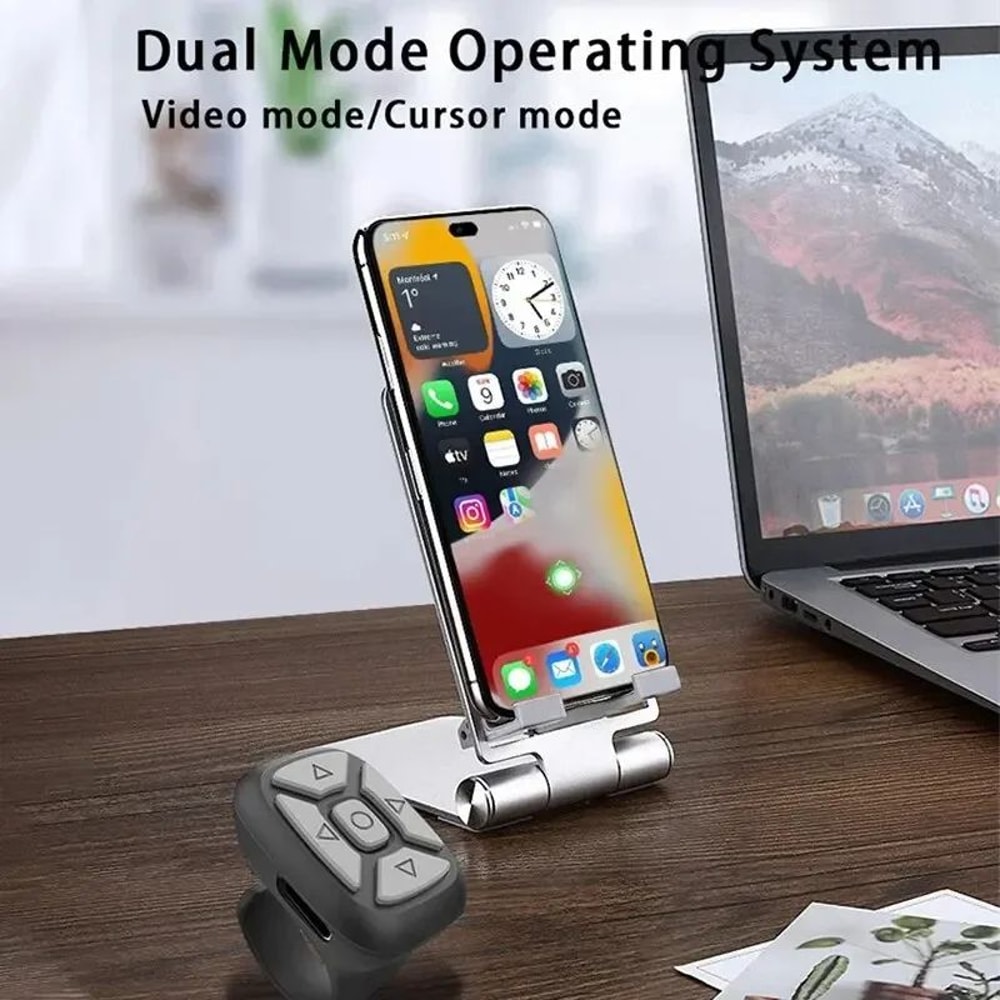 Bluetooth Selfie Remote Ring For Phones Wireless Camera Music Controller 5