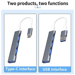 ultraslim usb-c 4-port usb 3.0 hub adapter