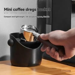 espresso knock box coffee grounds container for home baristas