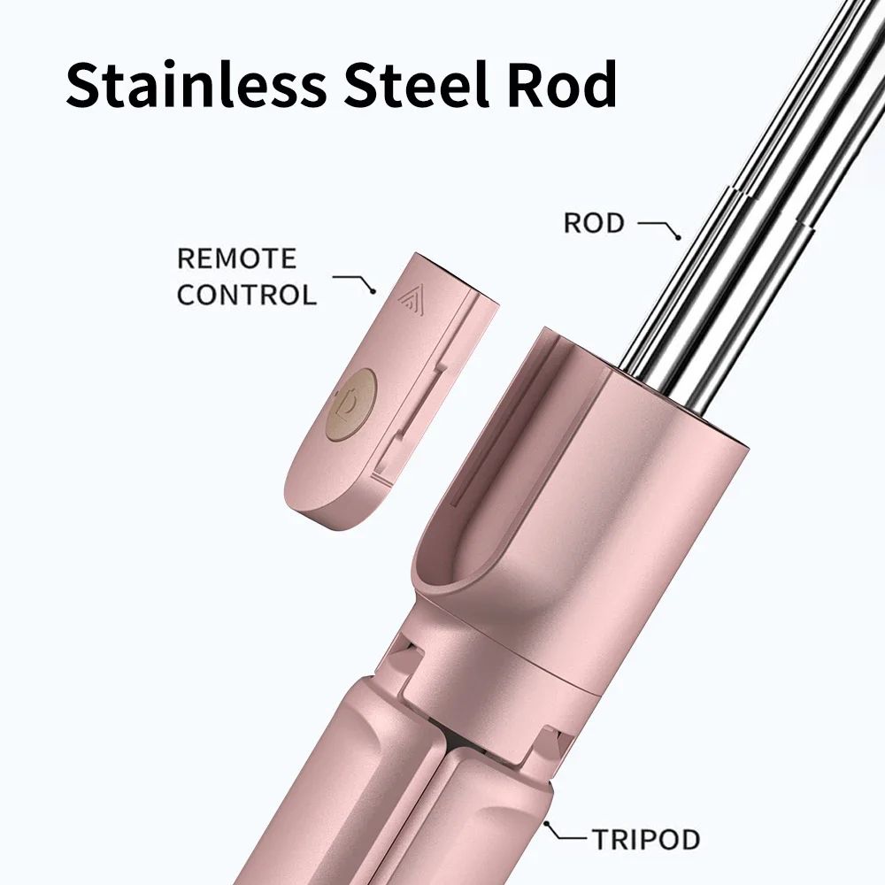 FlexPro Bluetooth Selfie Stick Tripod With Detachable Remote For IPhone Android 3