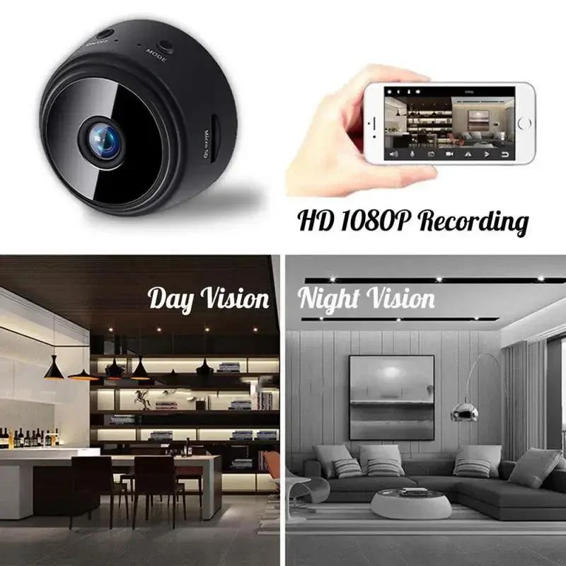 A9 Mini WiFi Security Camera 1080P With Night Vision Smart App Control 3