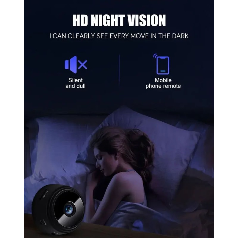 A9 Mini WiFi Security Camera 1080P With Night Vision Smart App Control 8