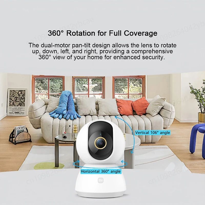 Xiaomi 2K Smart PTZ WiFi Security Camera With Color Night Vision AI Detection 1
