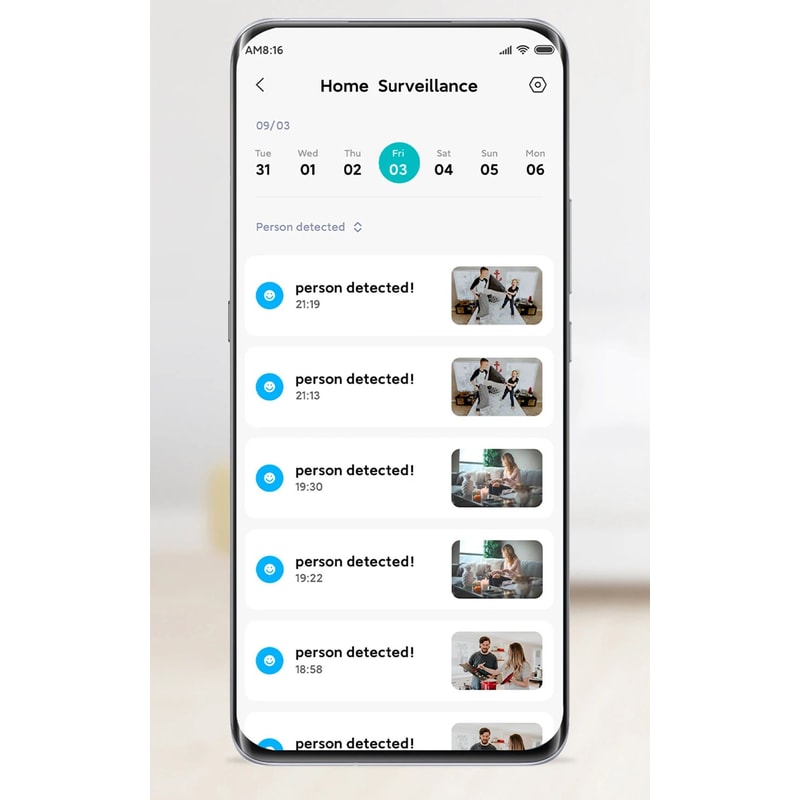 Xiaomi 2K Smart PTZ WiFi Security Camera With Color Night Vision AI Detection 8