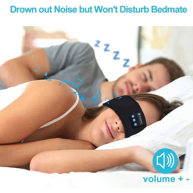 Bluetooth Sleep Mask Headphones Headband For Side Sleepers UltraThin Wireless Eye Mask 3