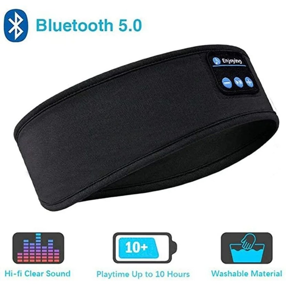 Bluetooth Sleep Mask Headphones Headband For Side Sleepers UltraThin Wireless Eye Mask 6