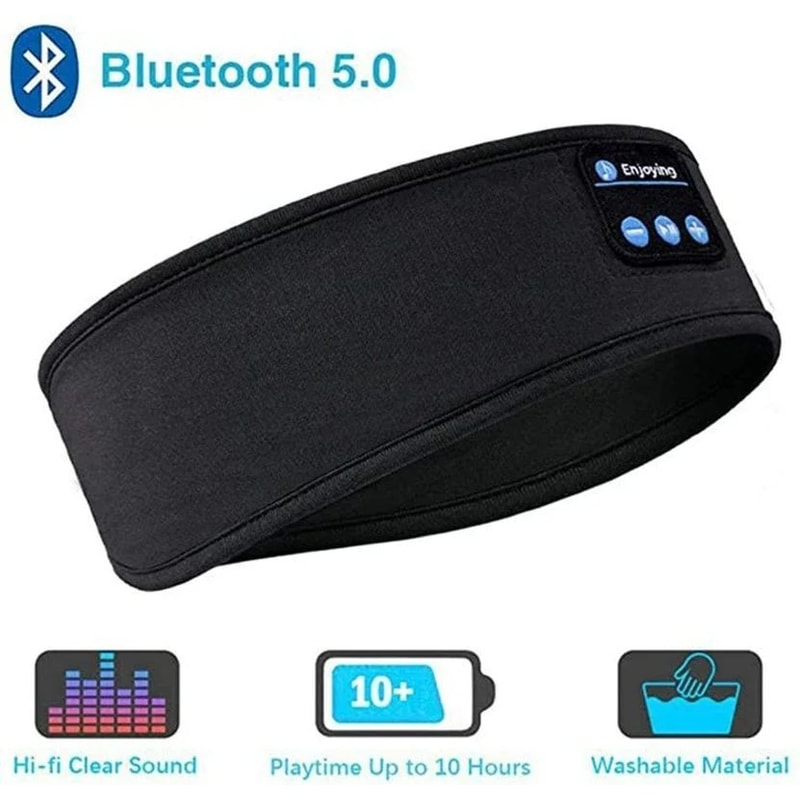 Bluetooth Sleep Mask Headphones Headband For Side Sleepers UltraThin Wireless Eye Mask 6