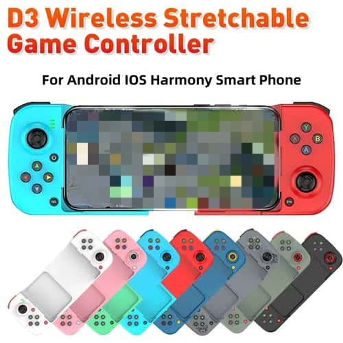 D3 Pro Wireless Mobile Game Controller – Bluetooth Stretchable Gamepad for Android & iOS