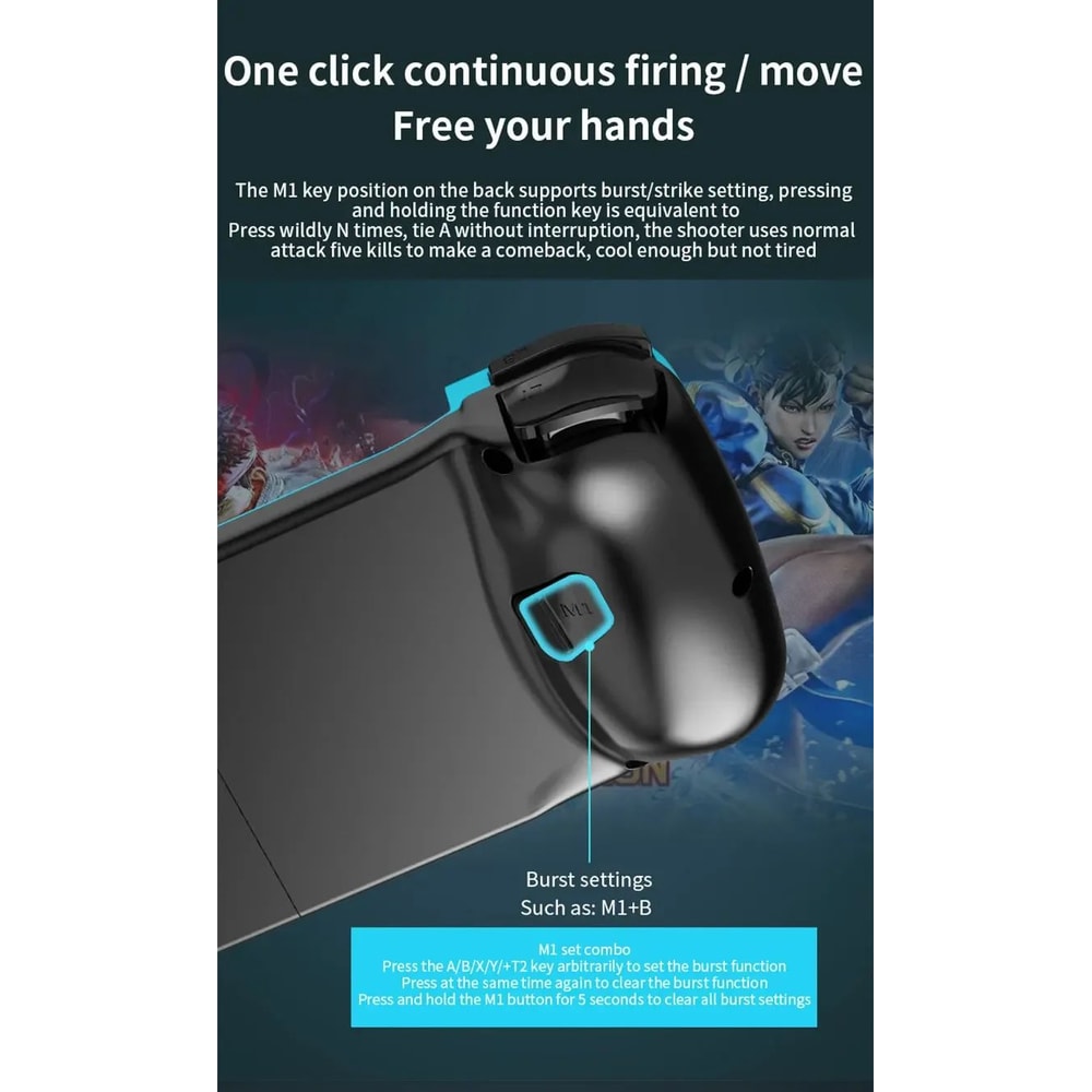 D3 Pro Wireless Mobile Game Controller Bluetooth Stretchable Gamepad For Android IOS 6