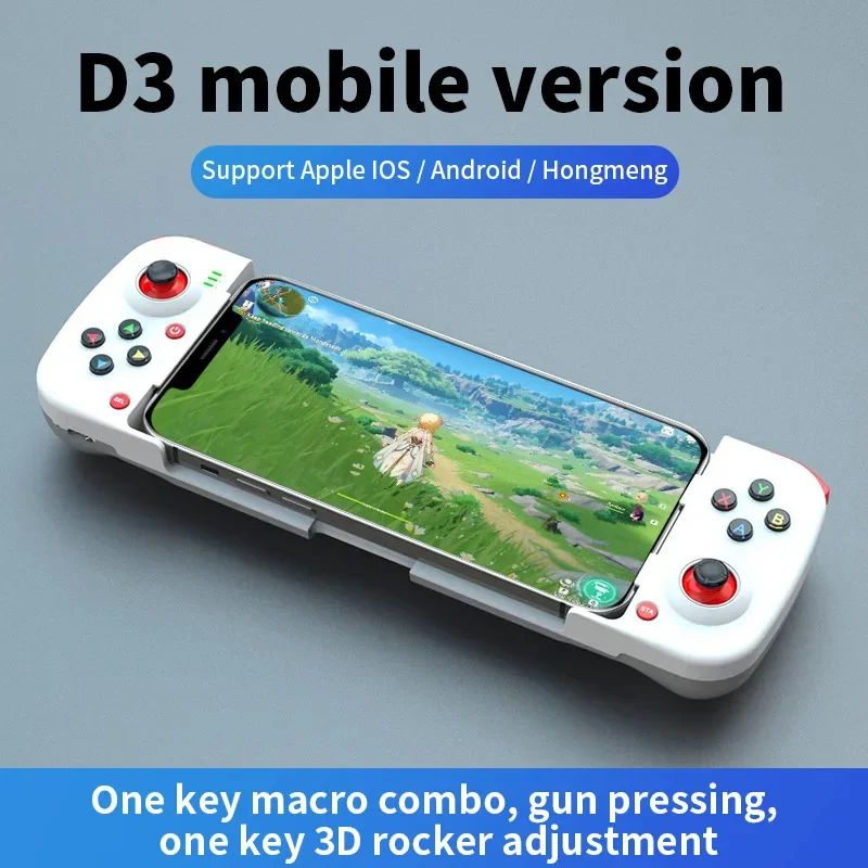 D3 Pro Wireless Mobile Game Controller Bluetooth Stretchable Gamepad For Android IOS 11