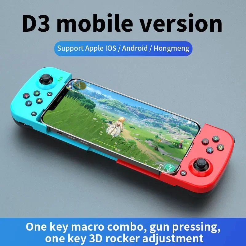 D3 Pro Wireless Mobile Game Controller Bluetooth Stretchable Gamepad For Android IOS 12