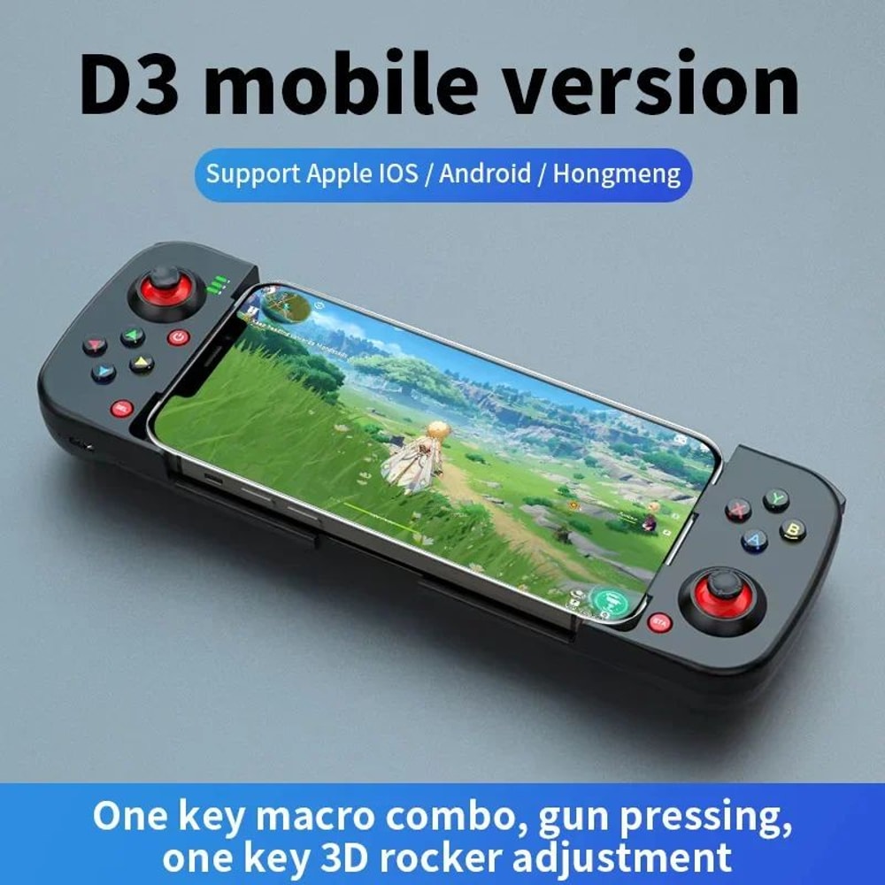 D3 Pro Wireless Mobile Game Controller Bluetooth Stretchable Gamepad For Android IOS 10