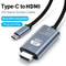 4K USBC To HDMI Cable For IPhone 15 MacBook IPad Smooth 60Hz Screen Mirroring 3