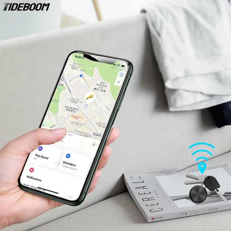 Bluetooth Mini GPS Tracker For Keys Wallets Bags Google Find My Device Compatible Locator 1