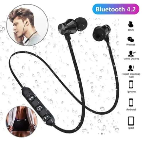 XT-11 Magnetic Bluetooth Neckband Earbuds for Sports & Daily Use